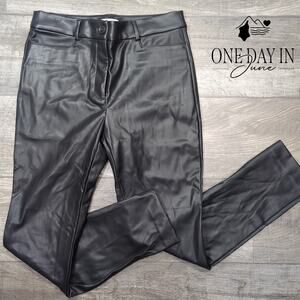 Loft Faux Leather Skinny Pants Size 6